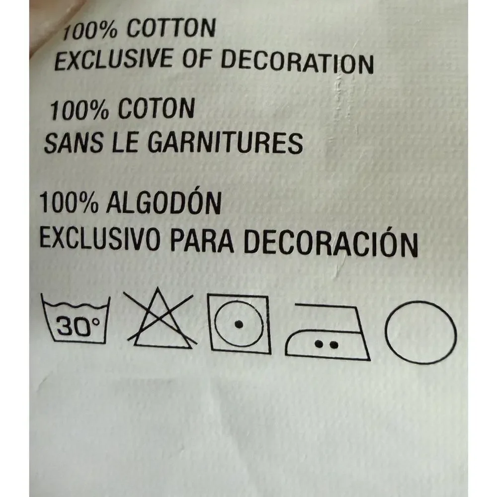 Crate & Barrel Orazi Table Runner 14x90 Cotton Geometric Embroidered Decor